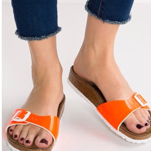 orange feet from birkenstocks